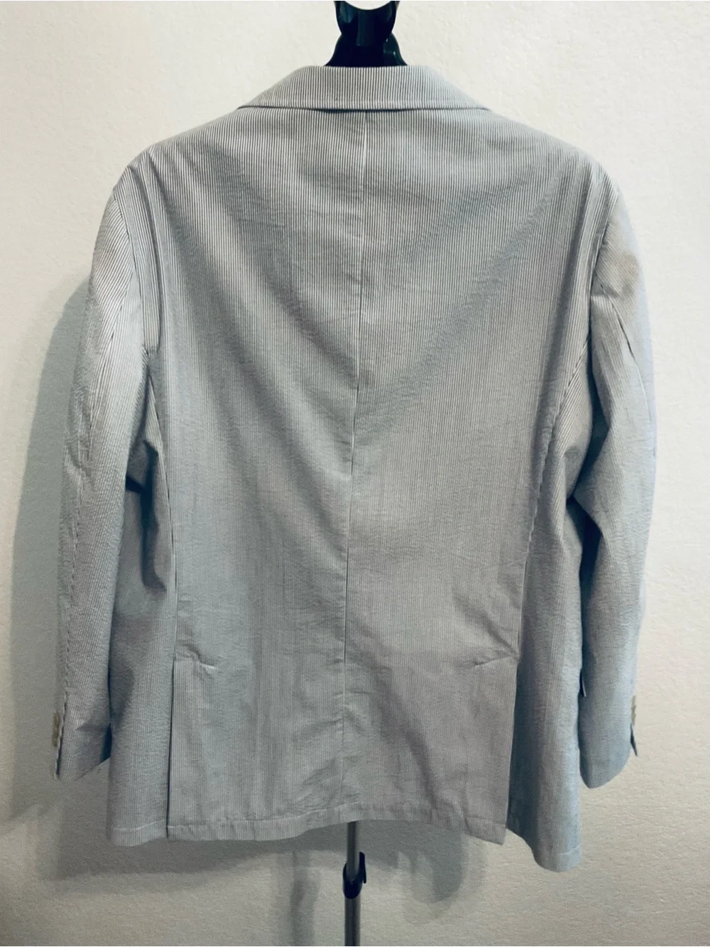 Jos. A. Bank Light Blue Seersucker Sport Coat - Two-Button Blazer